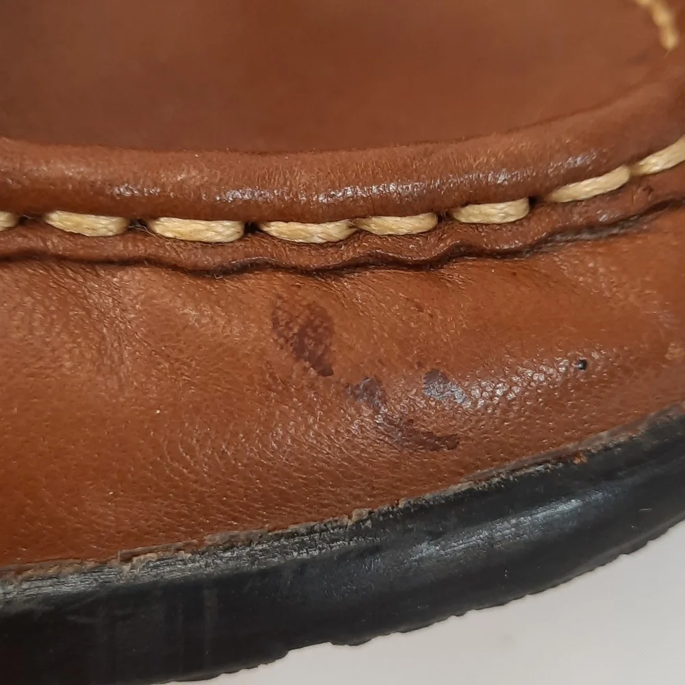 Thom McAn Tan Buckle Loafers Size 10 W - Picture 9 of 9